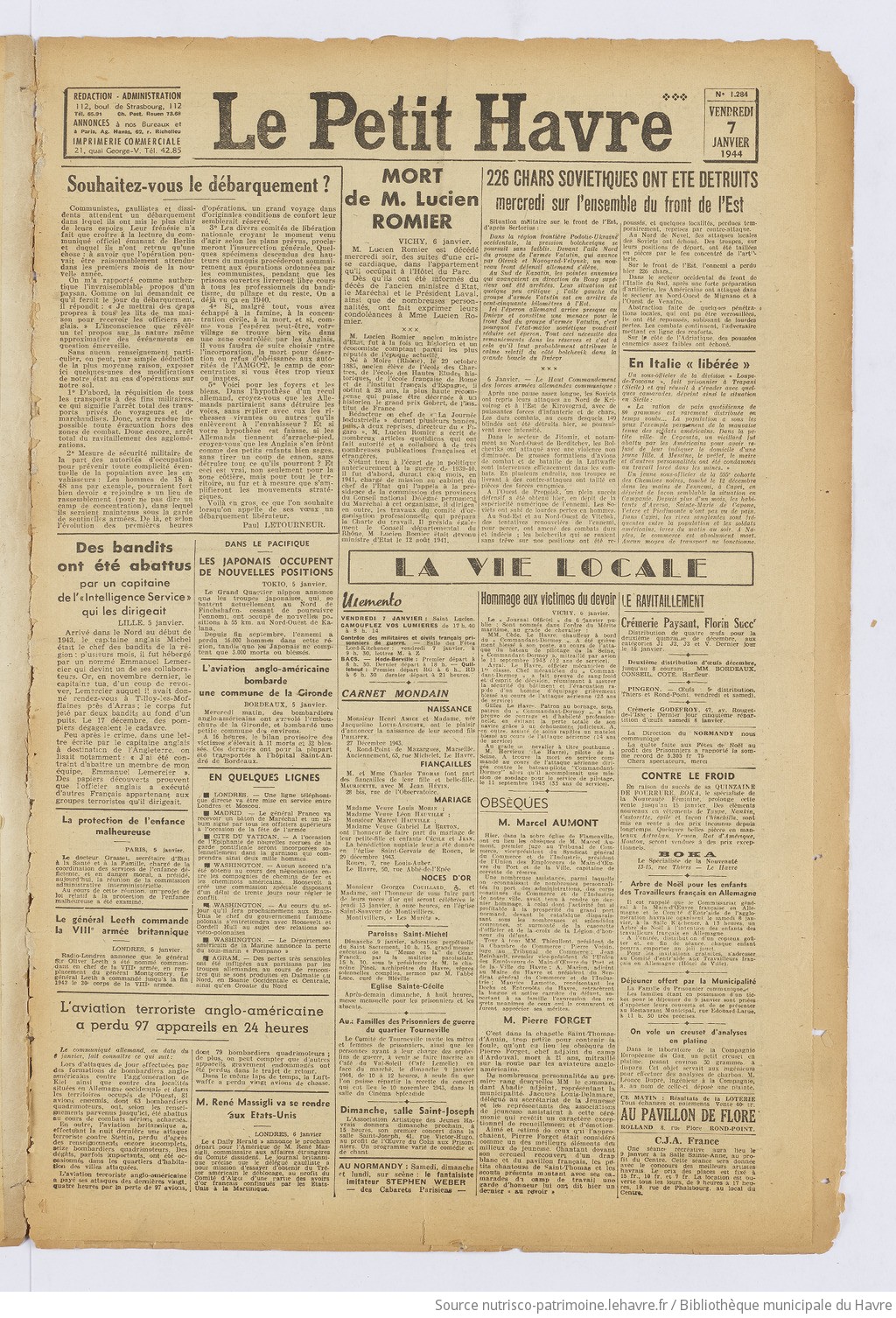 Le Petit Havre : organe républicain, démocratique, socialiste [