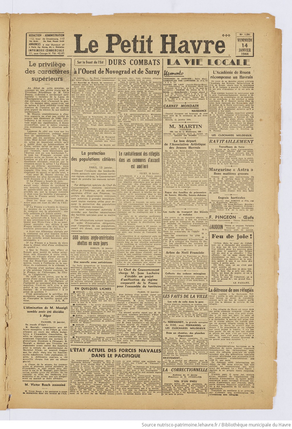 Le Petit Havre : organe républicain, démocratique, socialiste [