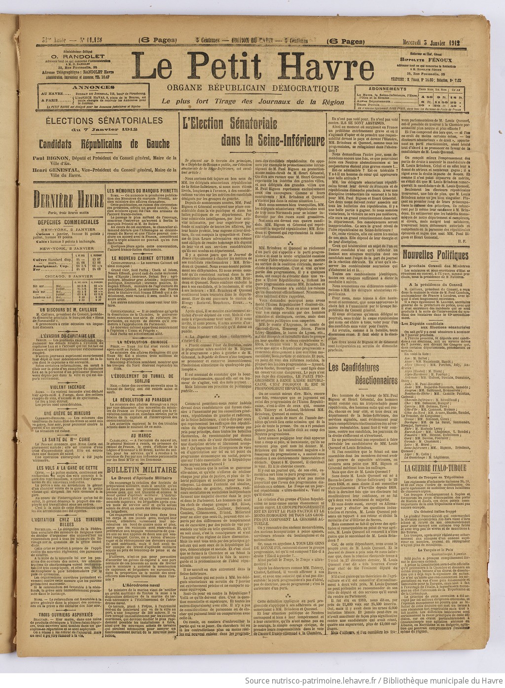 Le Petit Havre : organe républicain, démocratique, socialiste [