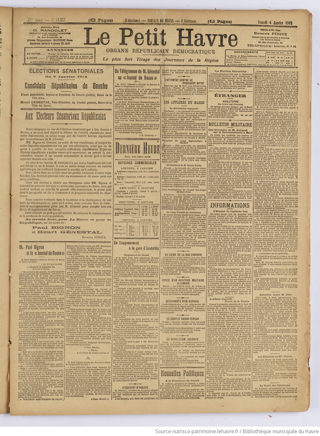 Le Petit Havre : organe républicain, démocratique, socialiste [