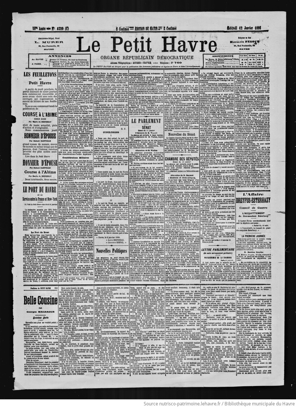 Le Petit Havre : organe républicain, démocratique, socialiste [