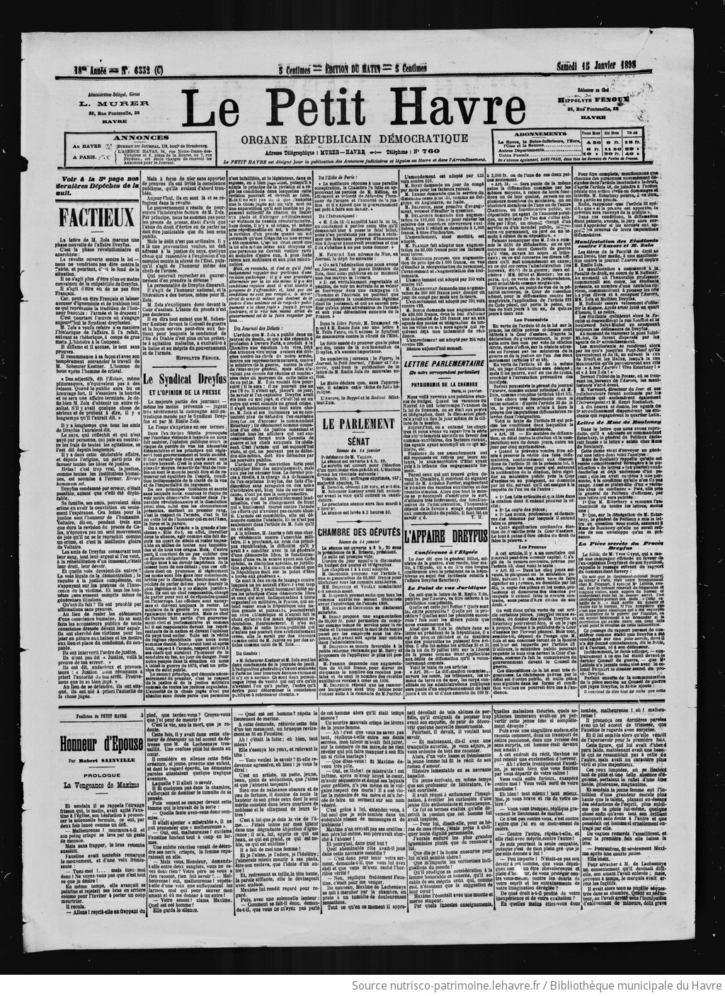 Le Petit Havre : organe républicain, démocratique, socialiste [
