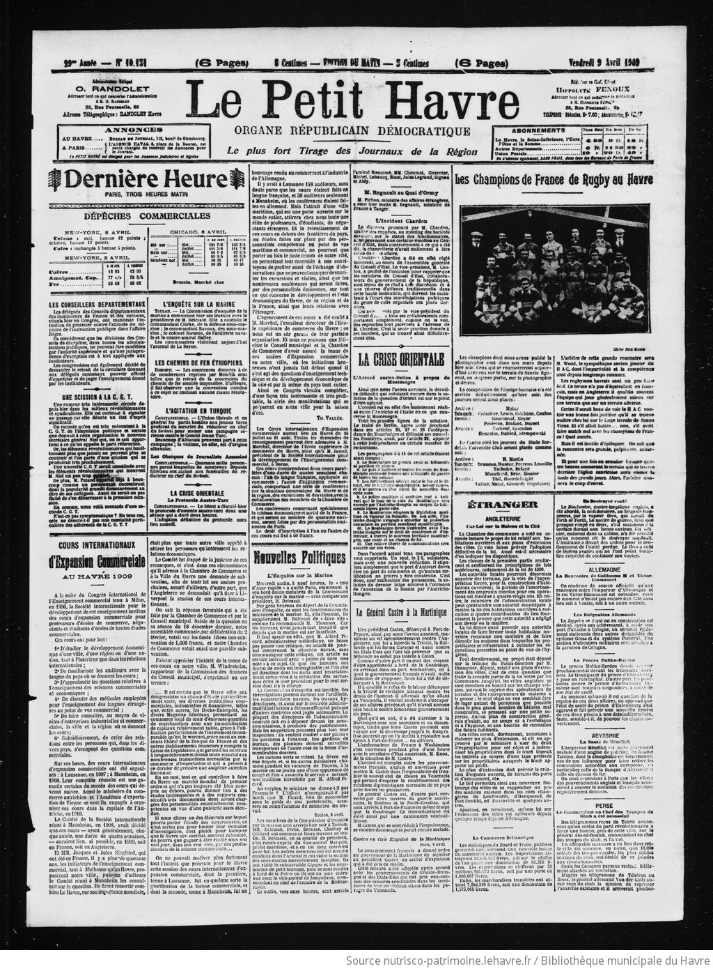 Le Petit Havre : organe républicain, démocratique, socialiste [