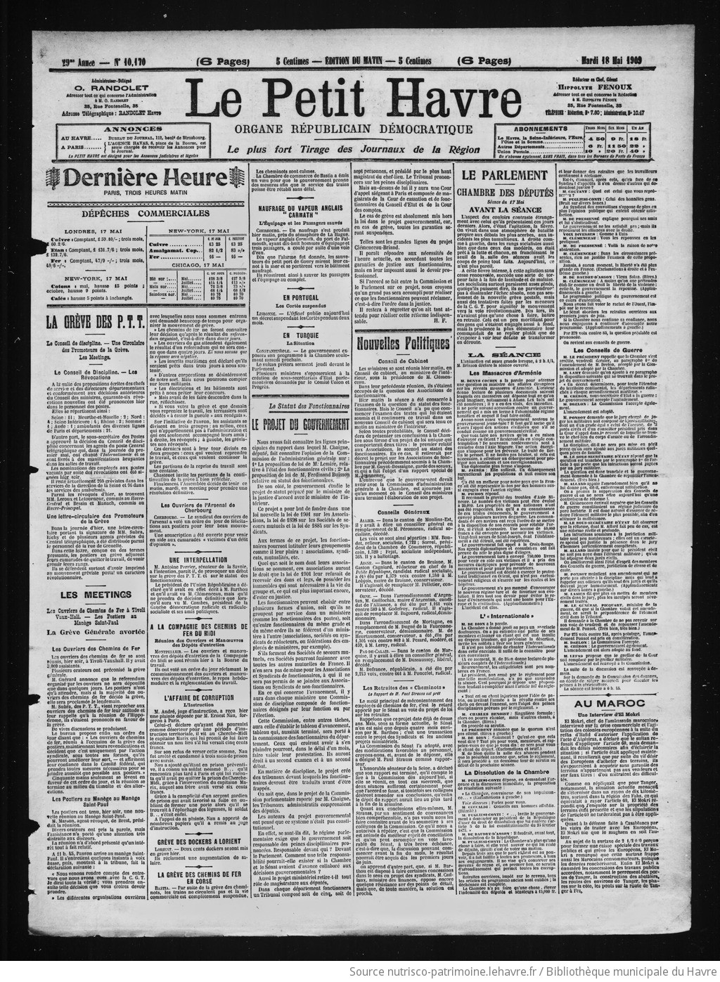 Le Petit Havre : organe républicain, démocratique, socialiste [