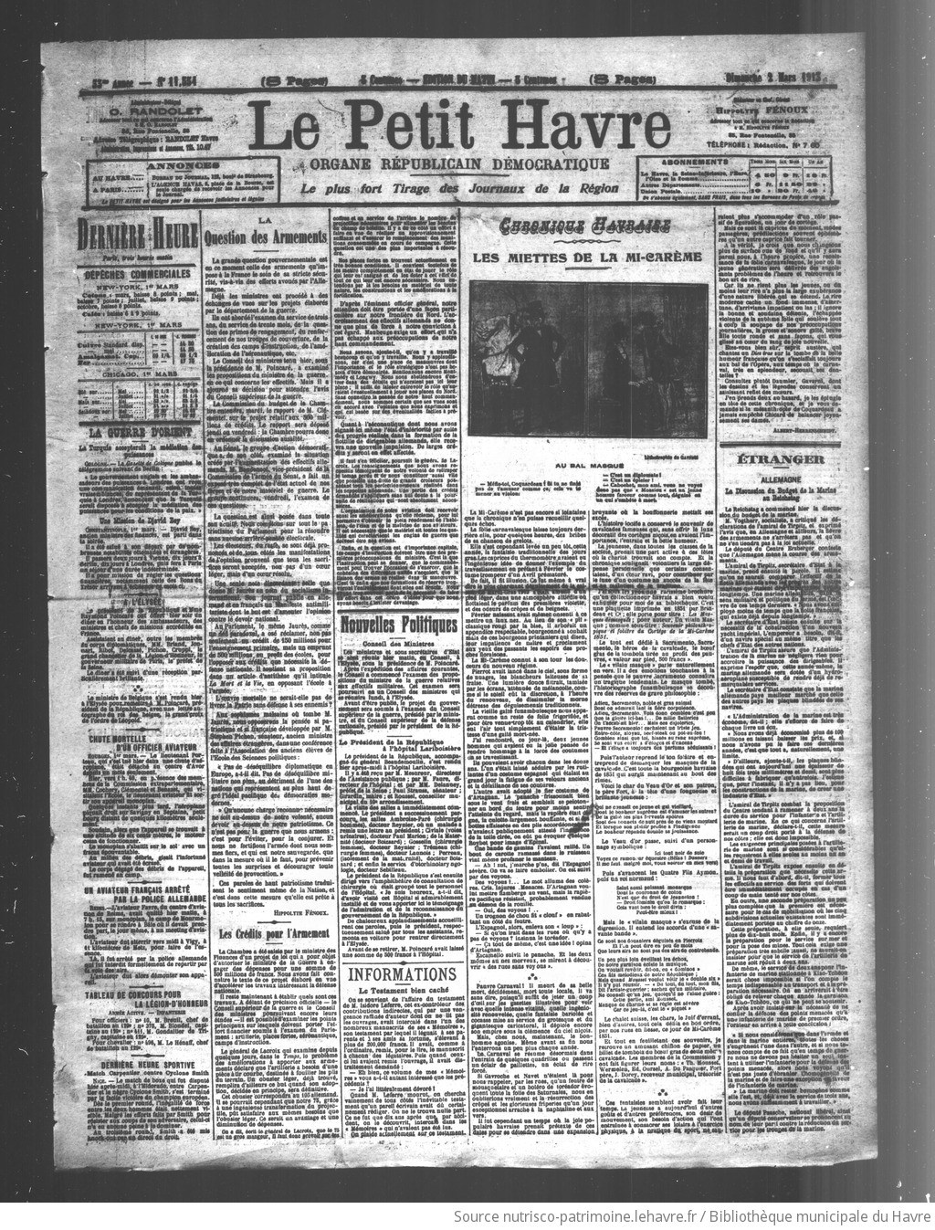 Le Petit Havre : organe républicain, démocratique, socialiste [