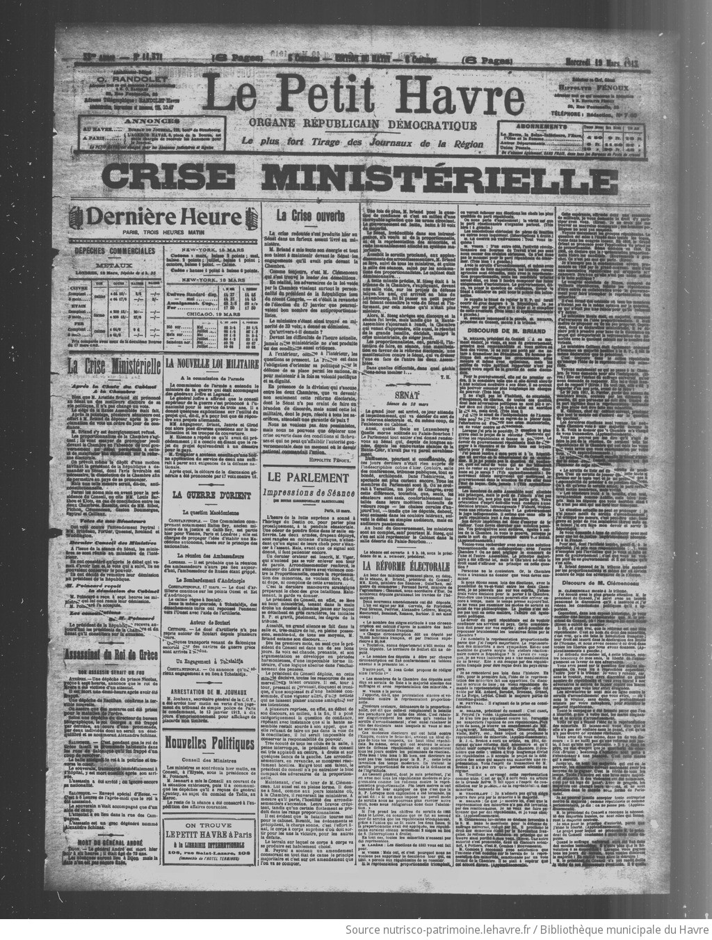 Le Petit Havre : organe républicain, démocratique, socialiste [