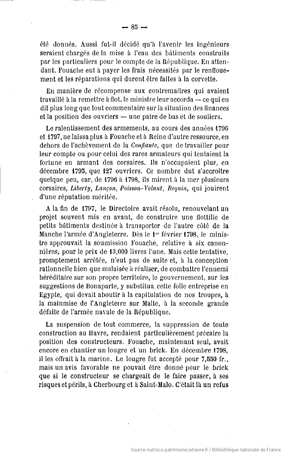 Recueil des publications de la Société havraise d'études diverses - vue 83 - page 85