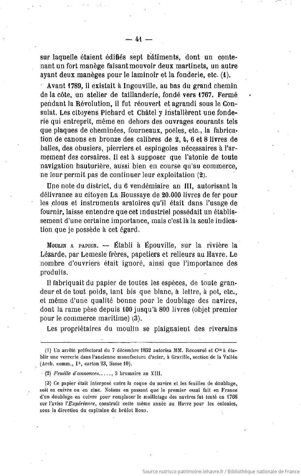 Recueil des publications de la Société havraise d'études diverses - vue 39 - page 41