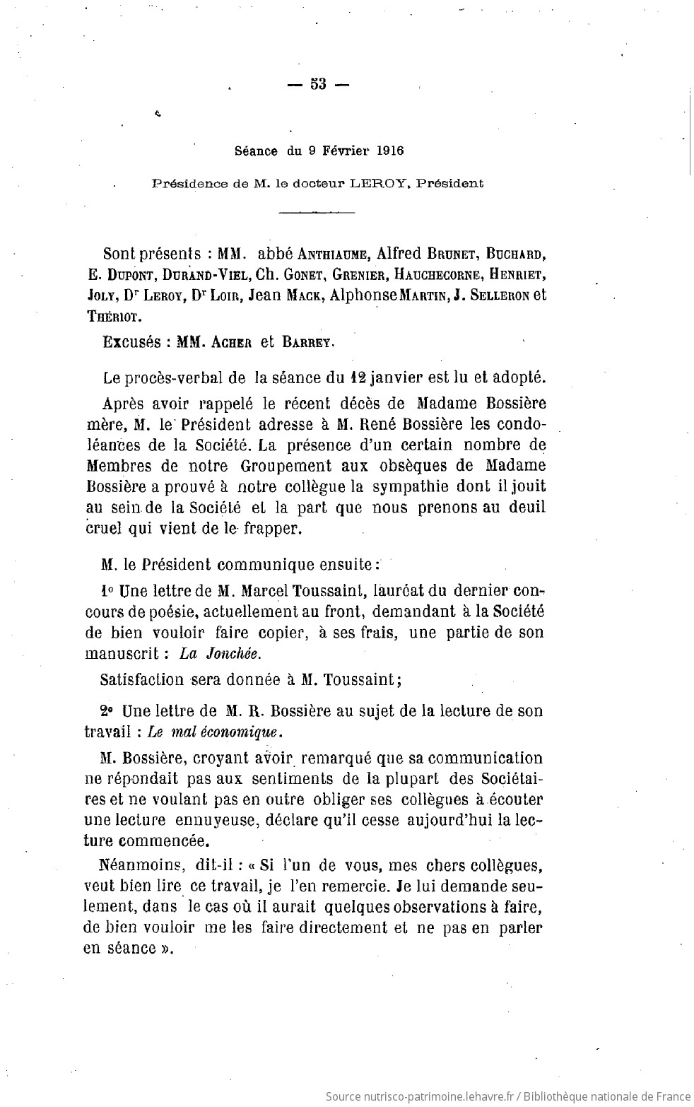 Recueil des publications de la Société havraise d'études diverses - vue 51 - page 53