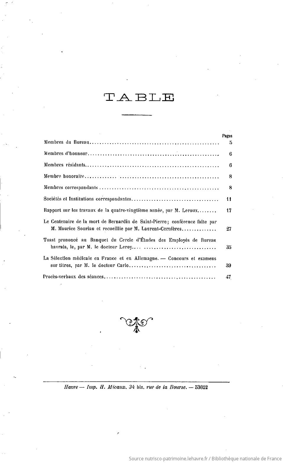 Recueil des publications de la Société havraise d'études diverses - vue 67 - page NP