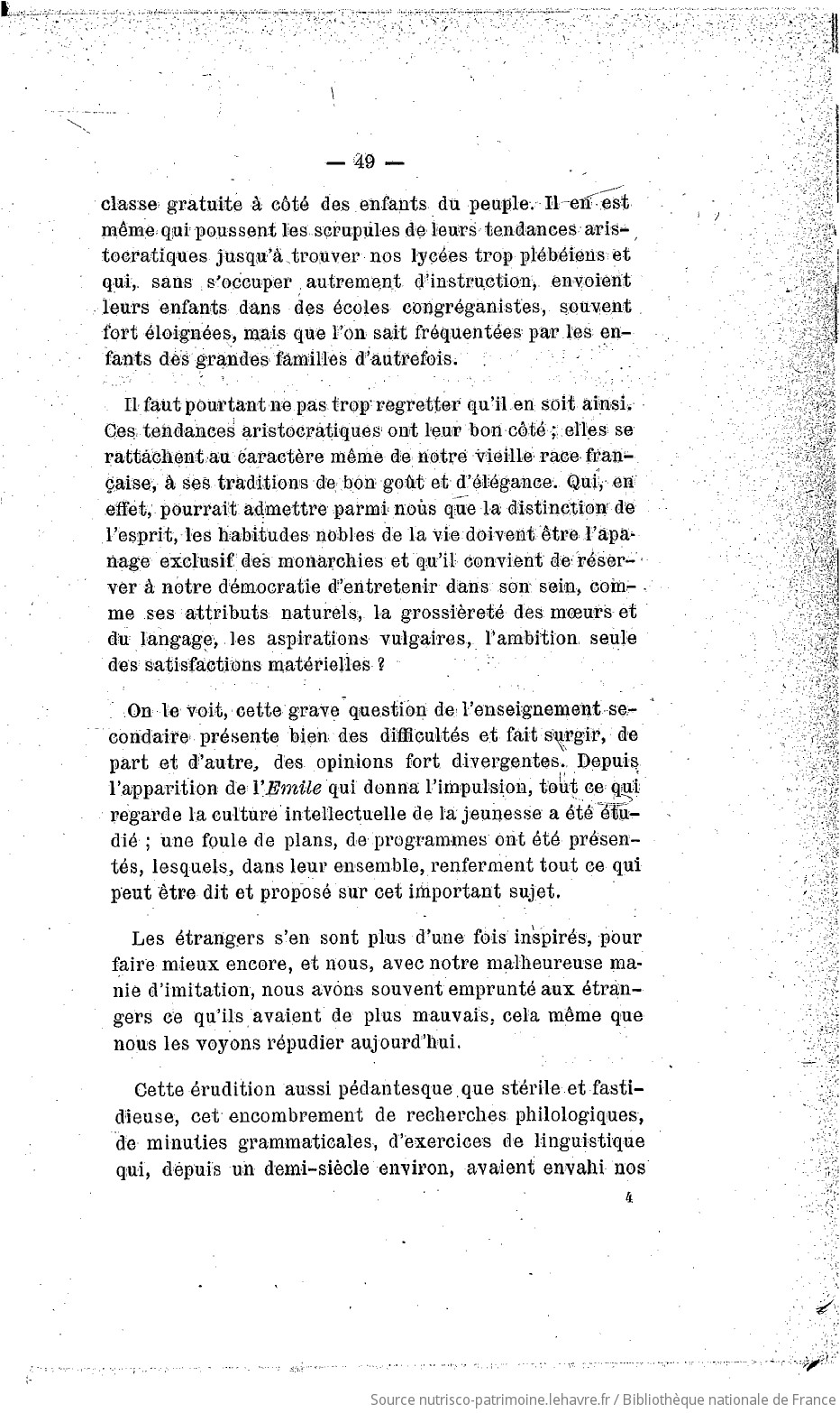 Recueil des publications de la Société havraise d'études diverses - vue 51 - page 49