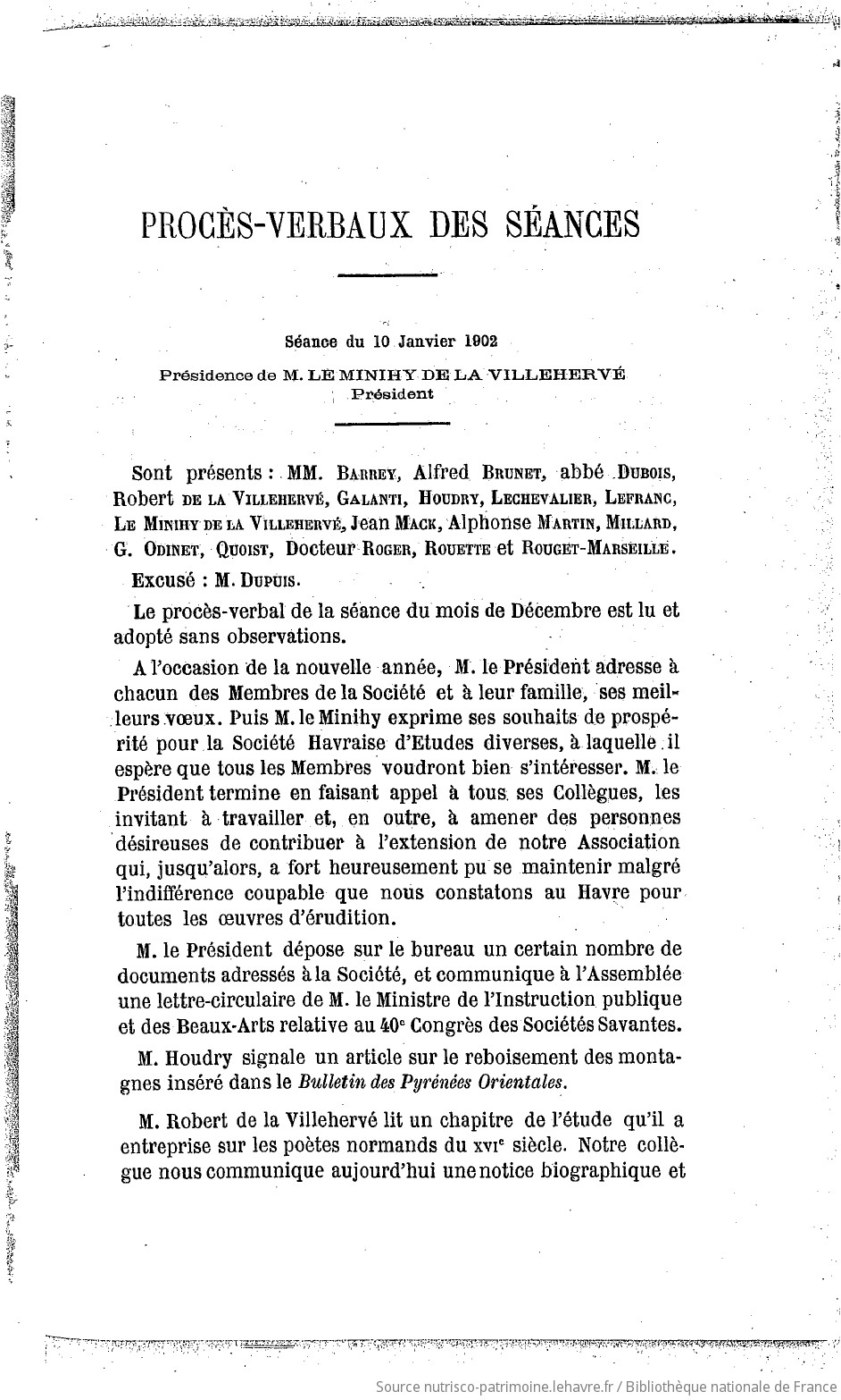 Recueil des publications de la Société havraise d'études diverses - vue 44 - page 43
