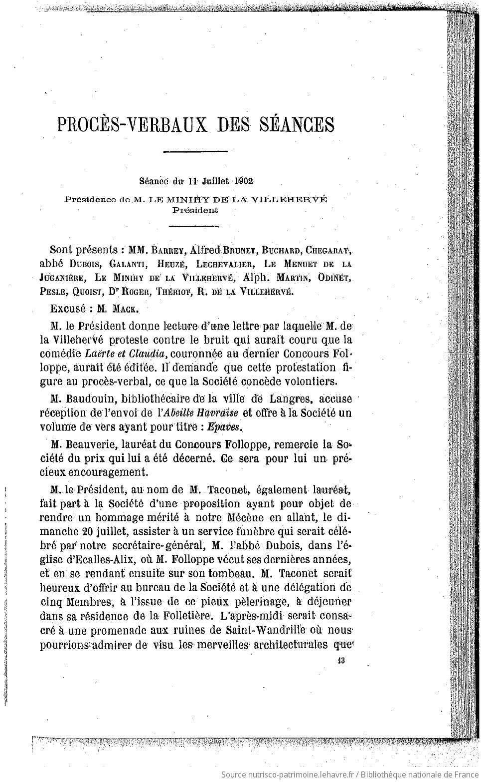 Recueil des publications de la Société havraise d'études diverses - vue 191 - page 371