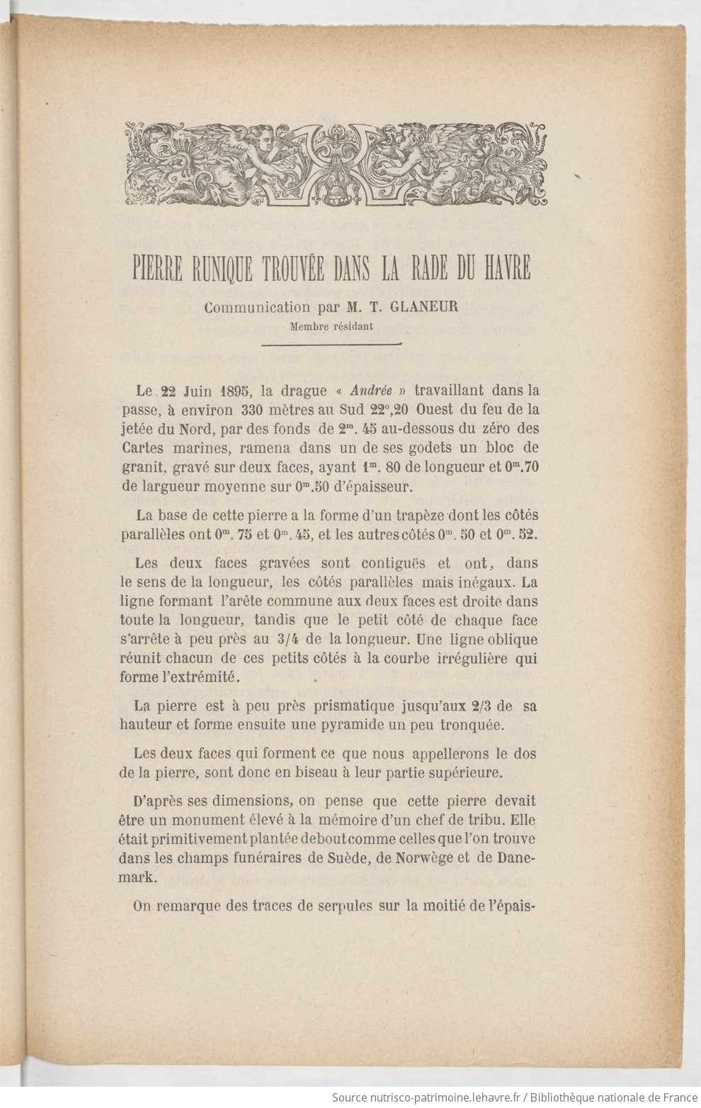 Recueil des publications de la Société havraise d'études diverses - vue 37 - page 399