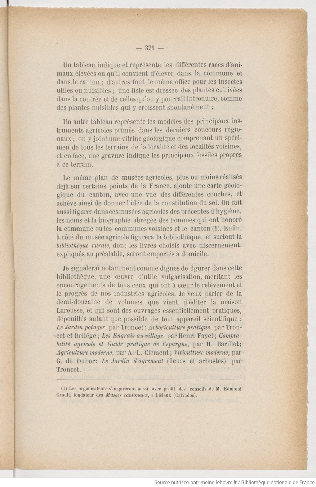 Recueil des publications de la Société havraise d'études diverses - vue 9 - page 371