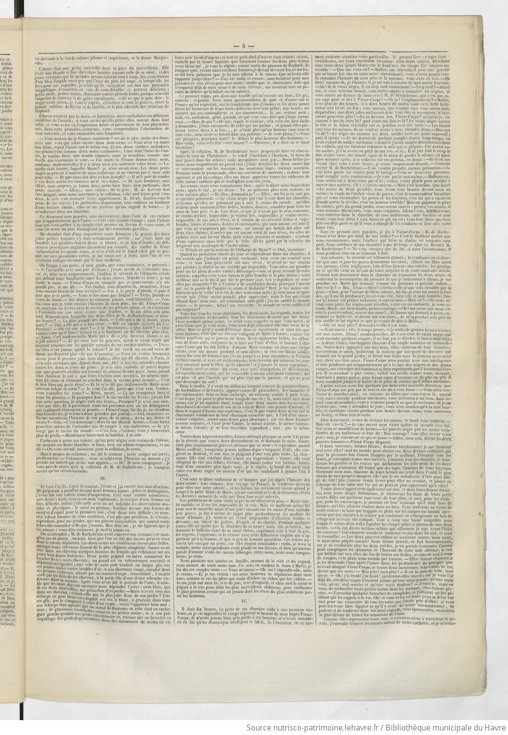 Revue du Havre et de la Seine-Inférieure : marine, commerce, agriculture, horticulture, histoire, sciences, littérature, beaux-arts, voyages, mémoires, mœurs, romans, nouvelles, feuilletons, tribunaux, théâtres, modes - vue 5 - page 5