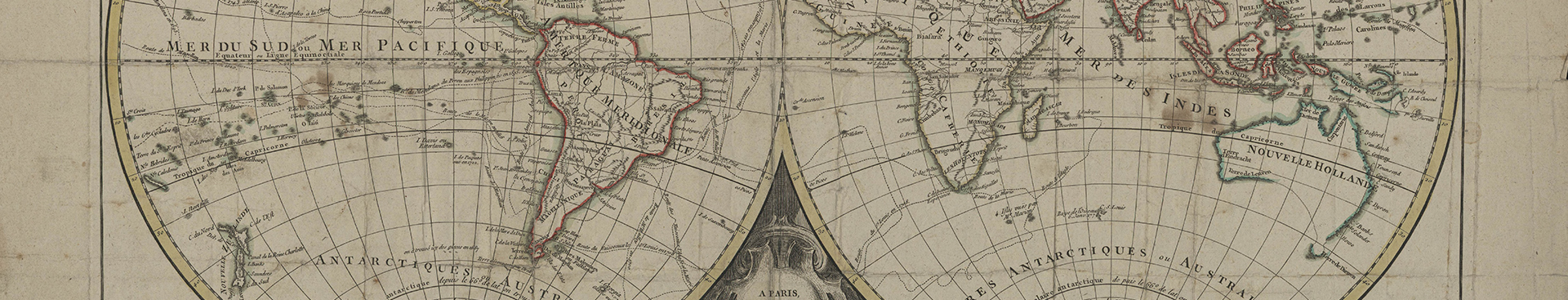 Mappemonde ou Carte du globe terrestre assujettie aux observations astronomiques
